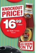 All Gold Tomato Sauce-700ml