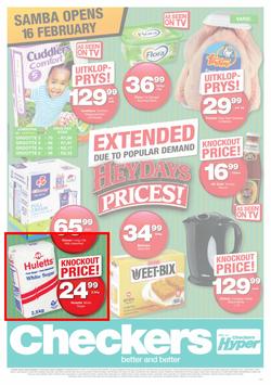 Checkers Northern Cape : Extended Heydays Prices! (15 Feb - 21 Feb 2016), page 1