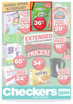 Checkers Northern Cape : Extended Heydays Prices! (15 Feb - 21 Feb 2016), page 1