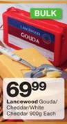 Lancewood Gouda/Chaddar/White Cheddar-900g Each