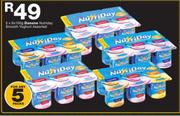 Danone Nutriday Smooth Yoghurt Assorted-5 x 6 x 100g