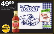 Today Frozen Sausage Rolls Assorted-30 & Wellington's Sweet Chilli Sauce-500ml