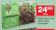 Fry's Meat Free Braai Style Sausages-380g
