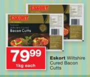 Eskort Wiltshire Cured Bacon Cutts-1Kg Each