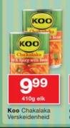 Koo Chakalaka Verskeidenheid-410g Elk