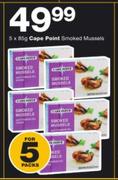 Cape Point Smoked Mussels-5 x 85g
