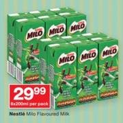 Nestle Milo-Flavoured Milk-6 x 200ml Per Pack