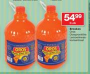 Brookes Oros Oorspronklike Lemoen kwas konsentraat-5Ltr Each