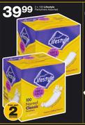 Lifestyle Pantyliners Assorted-2x100