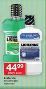 Listerine Mouthwash Assorted-500ml Each