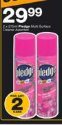 Pledge Multi Surface Cleaner Assorted-2x275ml