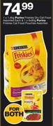 Purina Friskies Dry Cat Food Assorted 1x1.4Kg & 1x6x85g Cat Food Pouches Assorted-Each