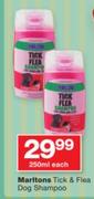Marltons Tick & Flea Dog Shampoo-250ml Each