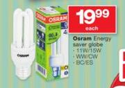 Osram Energy Saver Globe-Each