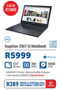 Dell Inspirion 3567 i3 Notebook
