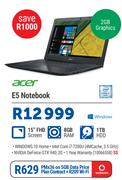 Acer E5 Notebook-On 5GB Data + R209 WiFi