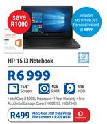 HP 15 i3 Notebook