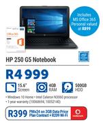 HP 250 G5 Notebook-On 3GB Data + R209 WiFi