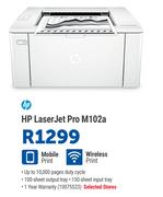 HP Laser Jet Pro M102a