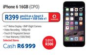 Apple iPhone 6 16GB CPO-On A Smart S + 5GB Data x 1