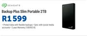Seagate Backup Plus Slim Portable 2TB