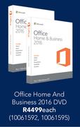 Microsoft Office Home And Business 2016 DVD-Each