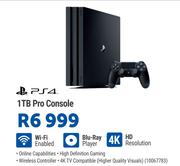 PS4 1TB Pro Console