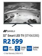 Sansui 32" HD Ready Smart LED TV STY0632BS