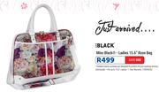 Miss Black Ladies 15.6" Rose Bag