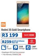 Redmi 3S Gold Smartphone-On uChoose Flexi 150