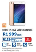 Redmi 4A 32GB Gold Smartphone-Each