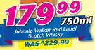 Johnnie Walker Red Label Scotch Whisky-750ml