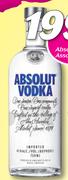 Absolut Vodka Assorted-750ml
