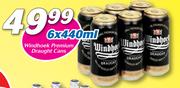 Windhoek Premium Draught Cans-6x440ml