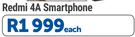 MI Redmi 4A Smartphone-Each