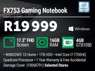 Asus FX753 Gaming Notebook