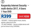 Kaspersky Internet Security-Multi Device 2017, 4 Users 1 year DVD