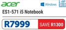 Acer ES1-571 i5 Notebook