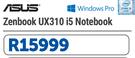 Asus Zenbook UX310 i5 Notebook