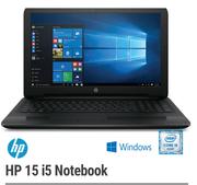 HP 15 i5 Notebook-On 3GB Contract