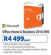 Microsoft Office Home & Business 2016 DVD-Each