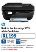 HP Deskjet Ink Advantage 3835 All In One Printer