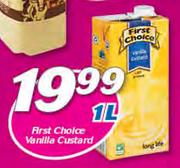 First Choice Vanilla Custard-1Ltr