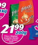 Frisco Original/Granules Instant Coffee Gusset-200g Each