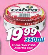 Cobra Floor Polish Assorted-350ml Each