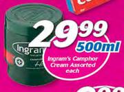 Ingram's Camphor Cream Assorted-500ml Each