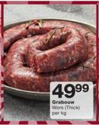Grabouw Wors(Thick)-Per kg