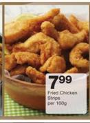 Fried Chicken Strips-Per 100g