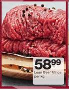 Lean Beef Mince-Per kg