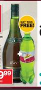KWV 5 Year Old Brandy 750ml With 1Ltr Schweppes Ginger Ale
